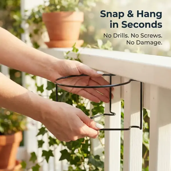 Hanging Flower Pots for Home Kitchens are Commonly Used On Balconies with Iron Hollow Hanging Leaves to Decorate The Stable Garden Green Well Hanging Flower Baskets (Champagne)