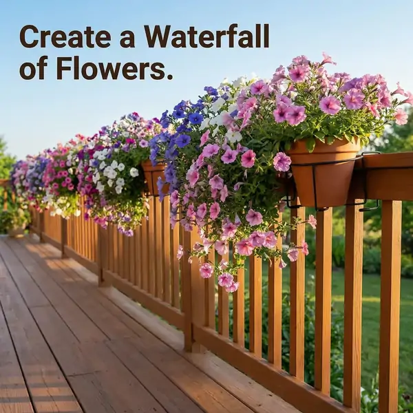 Hanging Flower Pots for Home Kitchens are Commonly Used On Balconies with Iron Hollow Hanging Leaves to Decorate The Stable Garden Green Well Hanging Flower Baskets (Champagne) - Image 14