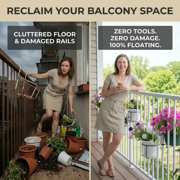 Hanging Flower Pots for Home Kitchens are Commonly Used On Balconies with Iron Hollow Hanging Leaves to Decorate The Stable Garden Green Well Hanging Flower Baskets (Champagne) - Image 15