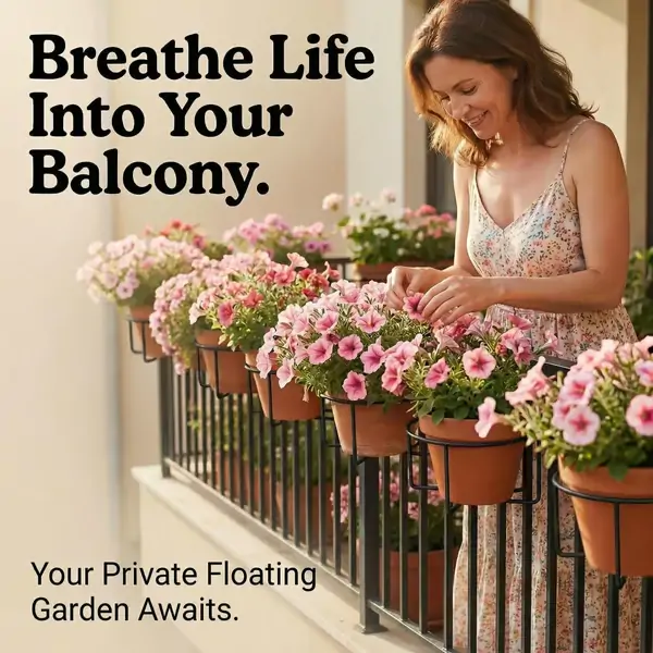 Hanging Flower Pots for Home Kitchens are Commonly Used On Balconies with Iron Hollow Hanging Leaves to Decorate The Stable Garden Green Well Hanging Flower Baskets (Champagne) - Image 6