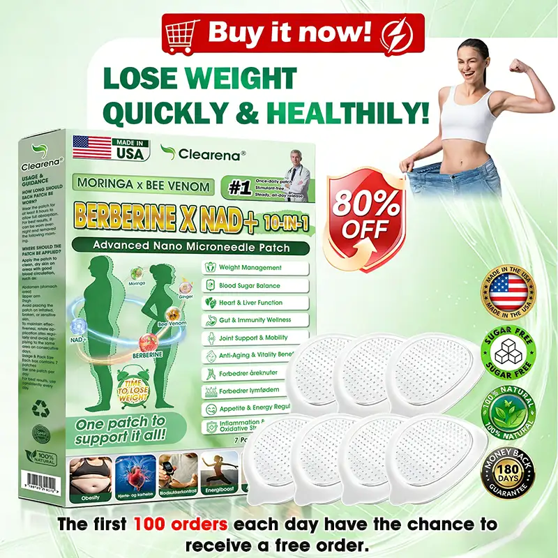🇺🇸 𝐎𝐟𝐟𝐢𝐜𝐢𝐚𝐥 𝐔𝐒 𝐒𝐭𝐨𝐫𝐞 | 🧑‍⚕️🩺 𝘾𝙡𝙚𝙖𝙧𝙚𝙣𝙖® Moringa · Berberine × NAD+ 10-𝐢𝐧-𝟏 𝐀𝐝𝐯𝐚𝐧𝐜𝐞𝐝 𝐍𝐚𝐧𝐨 𝐌𝐢𝐜𝐫𝐨𝐧𝐞𝐞𝐝𝐥𝐞 𝐏𝐚𝐭𝐜𝐡 — 𝐎𝐧𝐜𝐞 𝐃𝐚𝐢𝐥𝐲, 𝐕𝐢𝐬𝐢𝐛𝐥𝐞 𝐑𝐞𝐬𝐮𝐥𝐭𝐬 𝐢𝐧 𝟕 𝐃𝐚𝐲𝐬