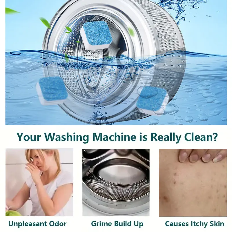 ๐ฅWashing machine cleaning tablets, descaling agent, suitable for automatic and semi-automatic washing machines, household/commercial use Household Cleaners Home Goods - Image 2